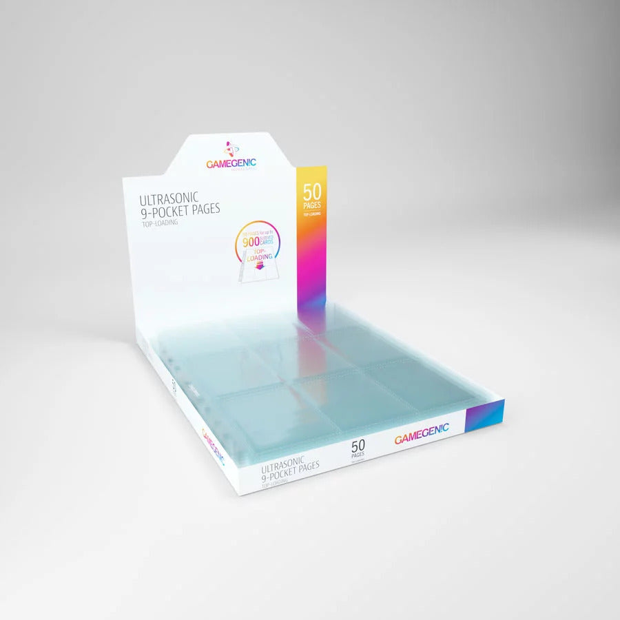 Gamegenic Ultrasonic: 9 páginas de bolsillos de carga superior, 225 x 290, 50 hojas